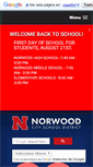 Mobile Screenshot of norwoodschools.org